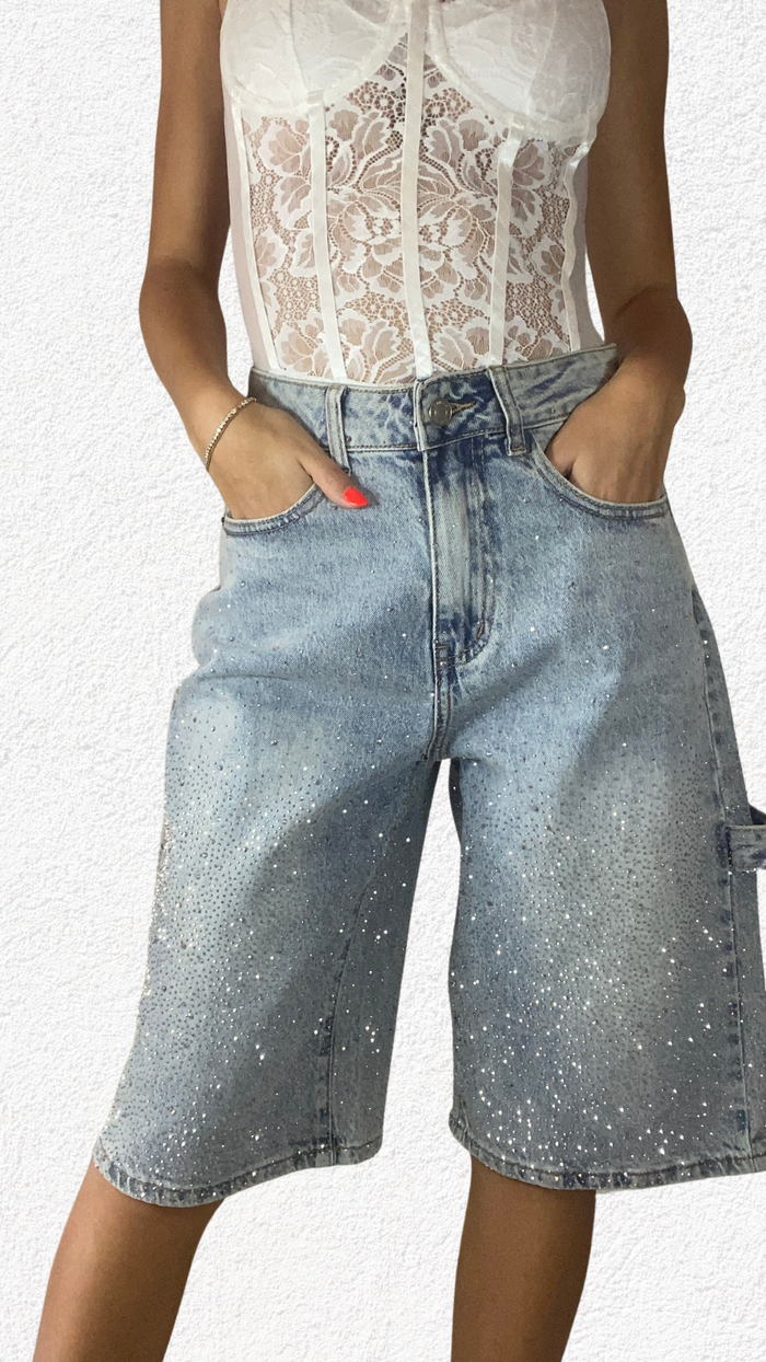 bermuda con strass